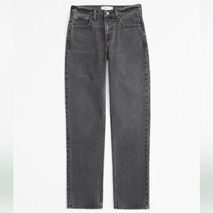 Abercrombie 90’s Straight Mid Rise Jeans (short)